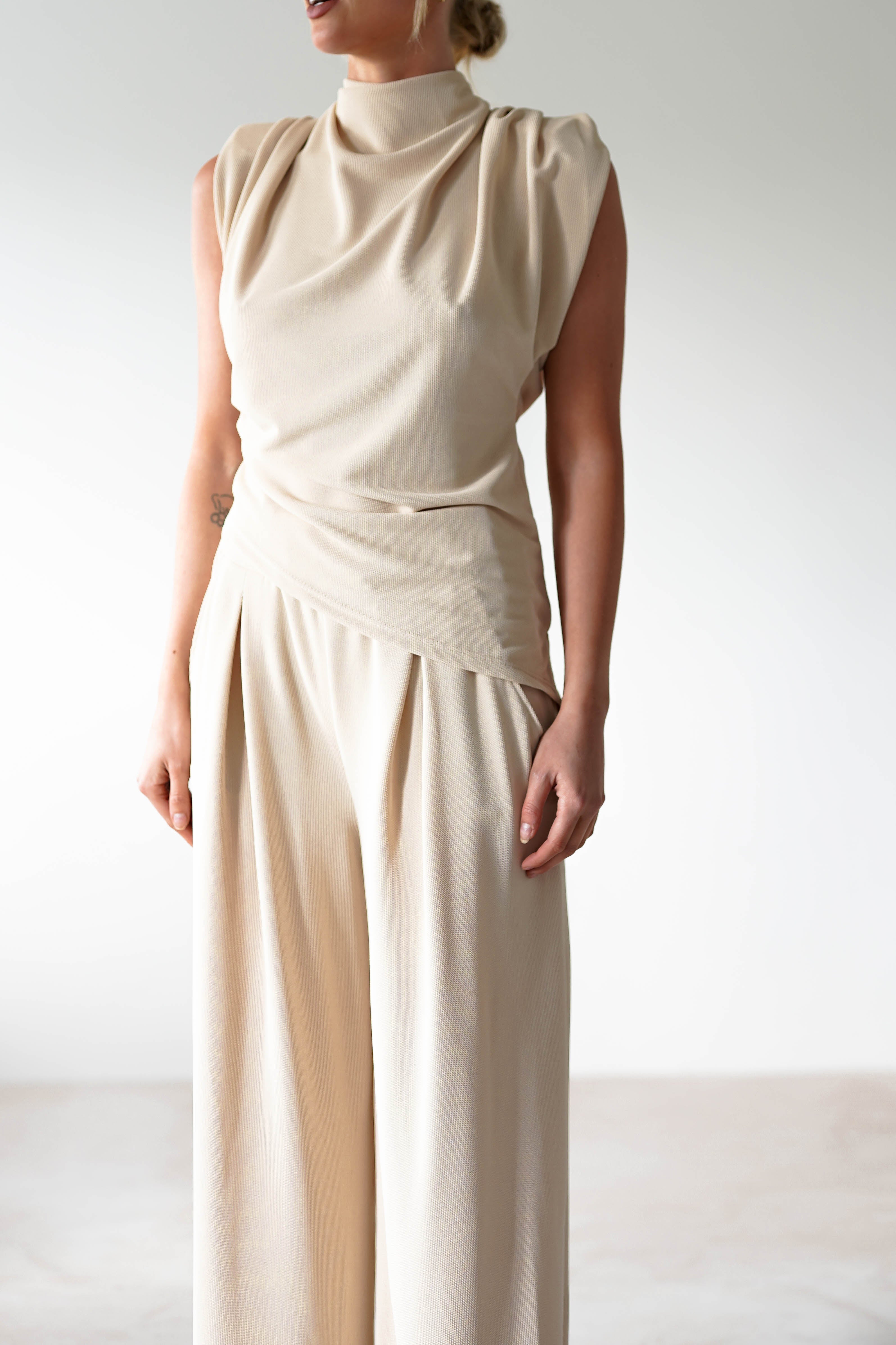 Mina Strechy 2 Piece Set | Cream | Oh Hello Clothing | ONE SIZE | 8 - 12