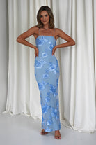 Alvana Floral Appliqué Maxi Dress | Blue | Oh Hello Clothing | S (8)