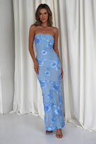 Alvana Floral Appliqué Maxi Dress | Blue | Oh Hello Clothing | S (8)