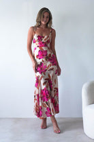 Amari Floral Print Midaxi Dress | Mixed Print | Oh Hello Clothing | XS (6)