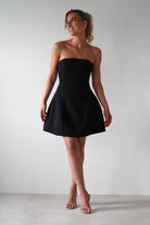 Miley Structured Mini Dress | Black | Oh Hello Clothing | XS (6)