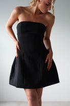 Miley Structured Mini Dress | Black | Oh Hello Clothing | XS (6)