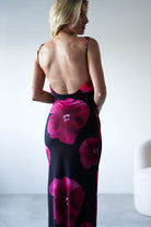 Nakita Mesh Floral Print Maxi Dress | Black | Oh Hello Clothing | XS (6)