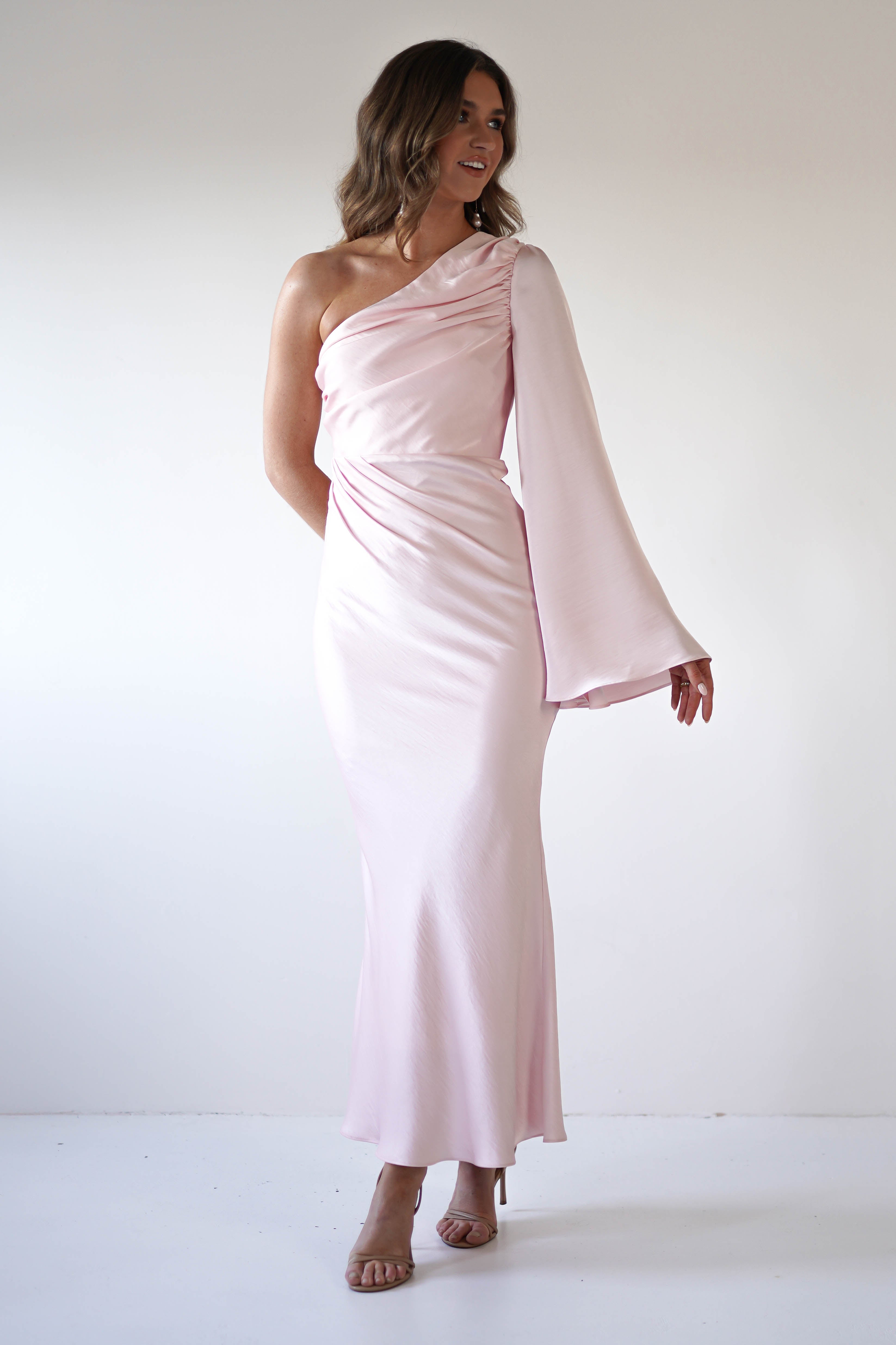 Sylvana Silky Maxi Dress | Pink - Oh Hello Clothing