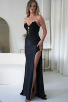 Perla Embellished Gown | Black | Oh Hello Clothing | XS (6)