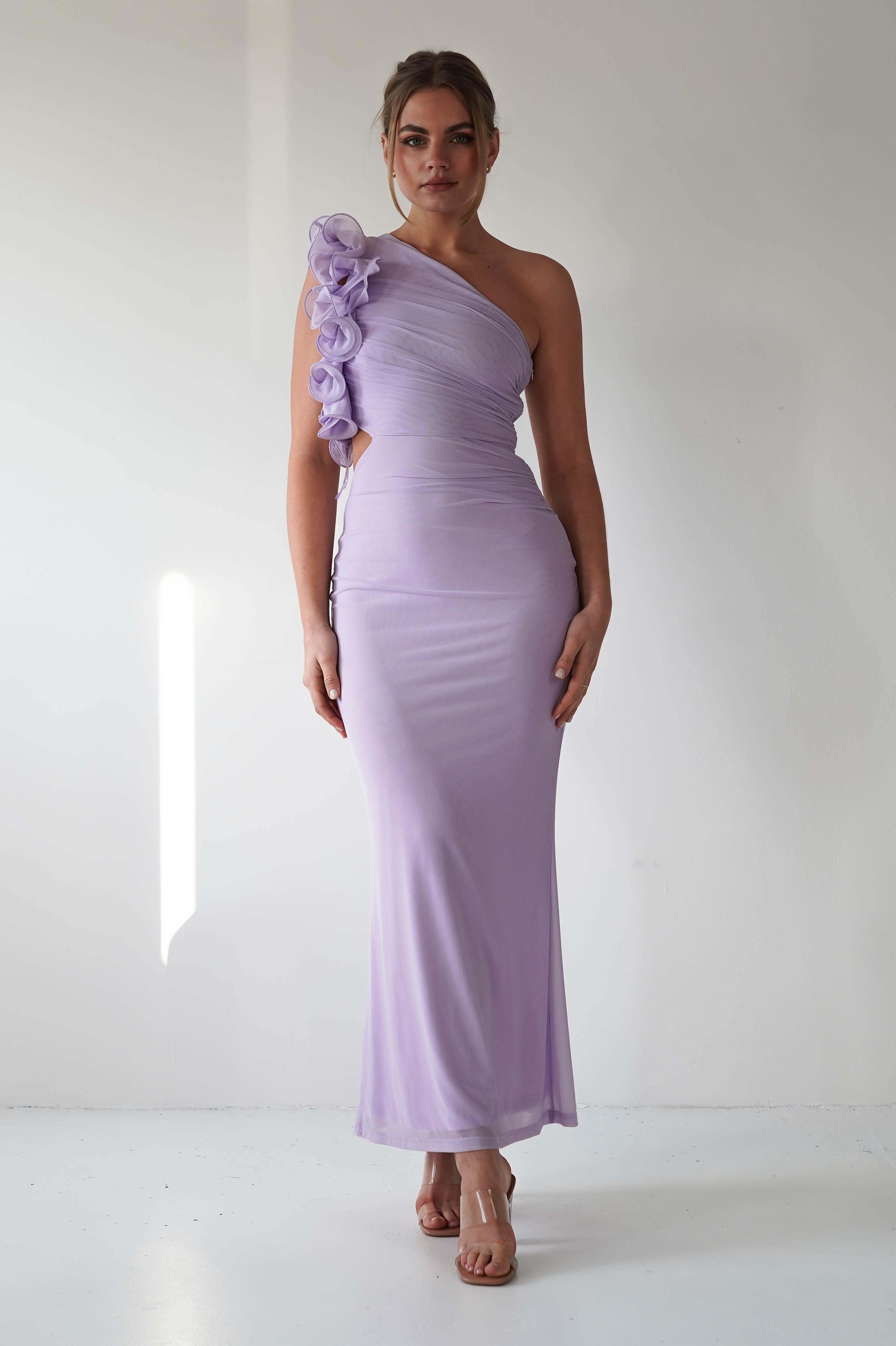 Sydney Bodycon Maxi Dress | Lilac | Oh Hello Clothing | XS (6)
