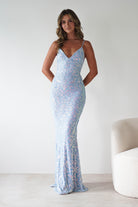 Aster Iridescent Beaded Embellished Gown | Blue | Oh Hello Clothing | S (8)