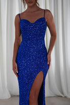 Audrina Bodycon Sequin Gown | Royal Blue | Oh Hello Clothing | S (8)