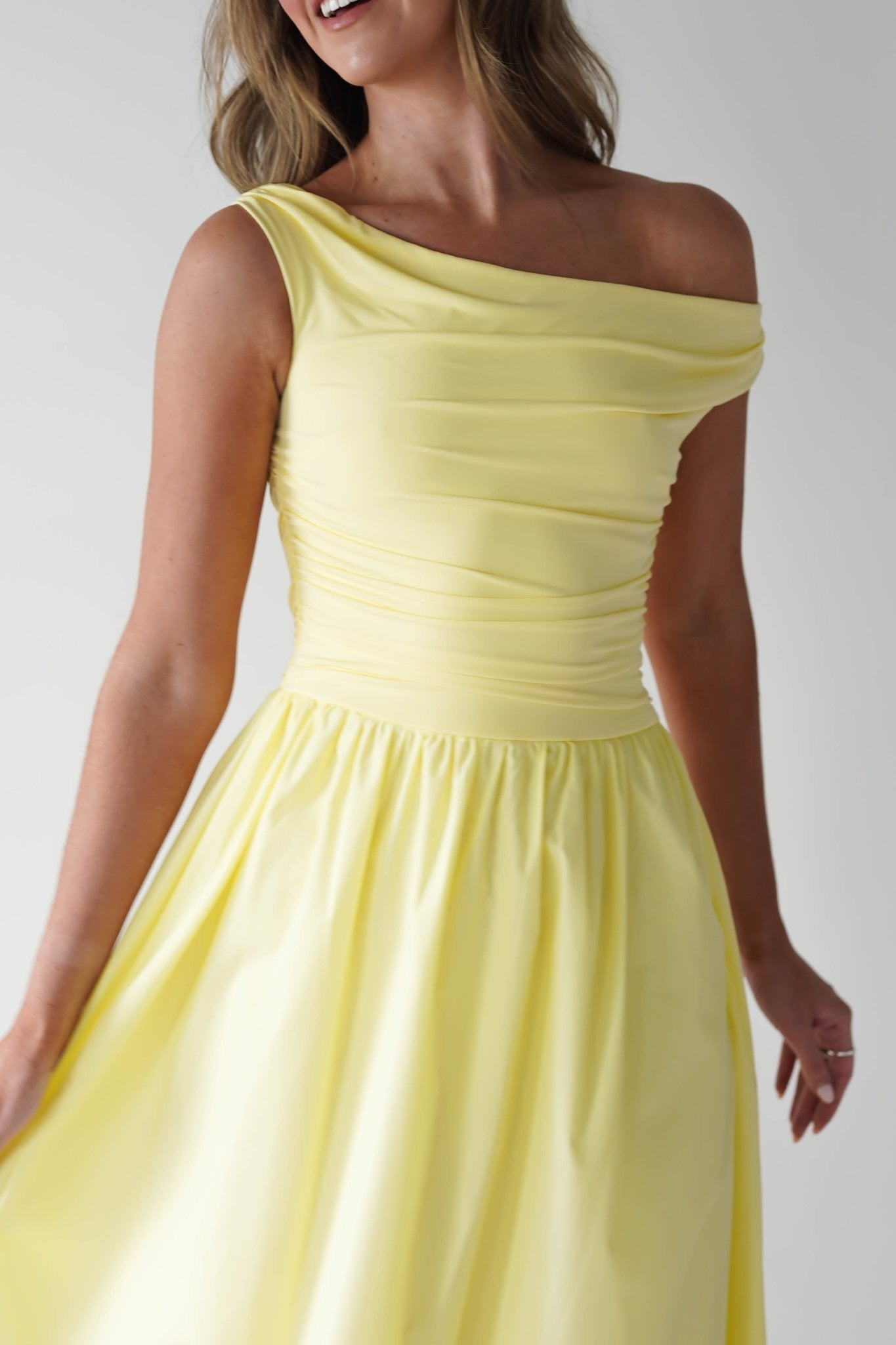 Bloom Skater Midaxi Dress | Yellow | Oh Hello Clothing | XS (6)