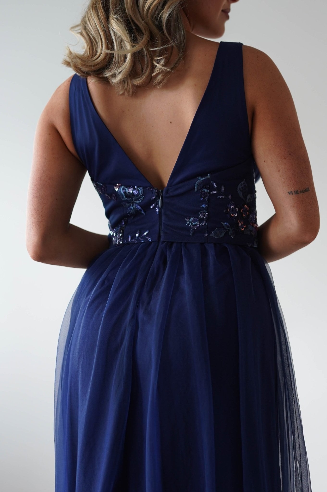 Cecilia Tulle Maxi Dress | Navy | Oh Hello Clothing | S (8)