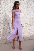 Cellinna Mesh Maxi Dress | Lilac - Oh Hello Clothing