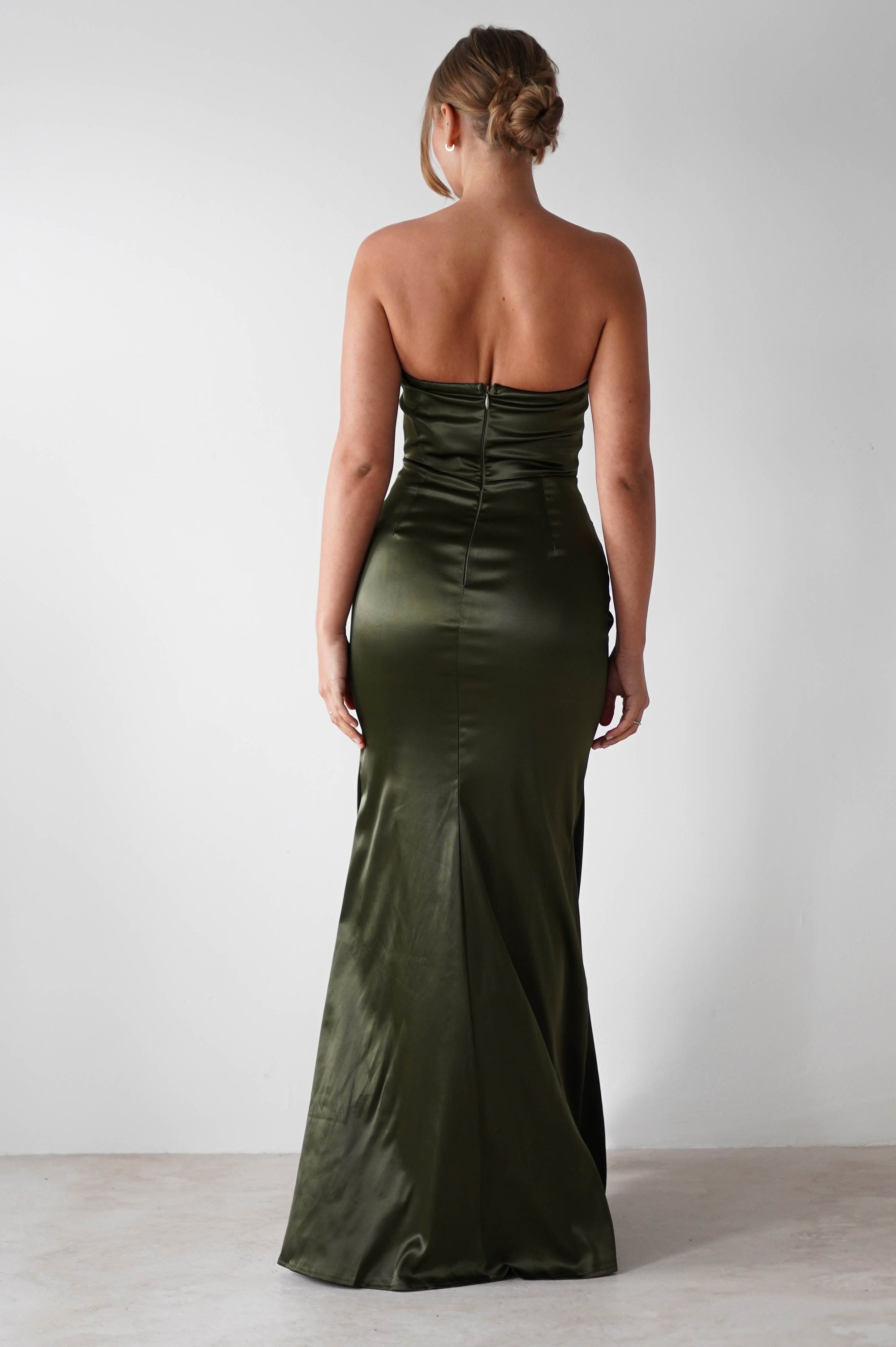 Clydee Soft Corset Maxi Gown | Olive | Oh Hello Clothing | S (8)