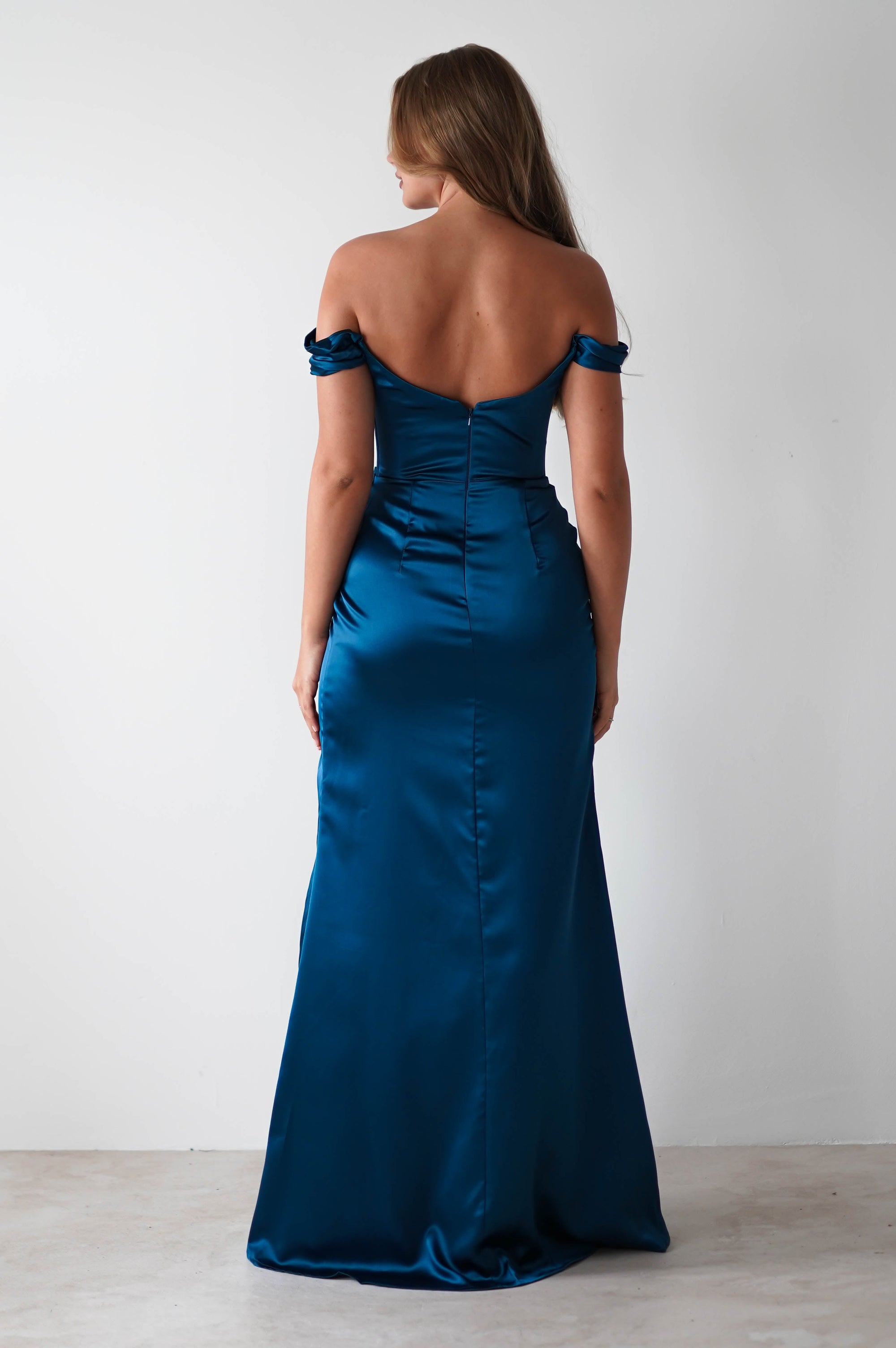 Dionne Soft Coset Maxi Gown | French Navy | Oh Hello Clothing | S (8)