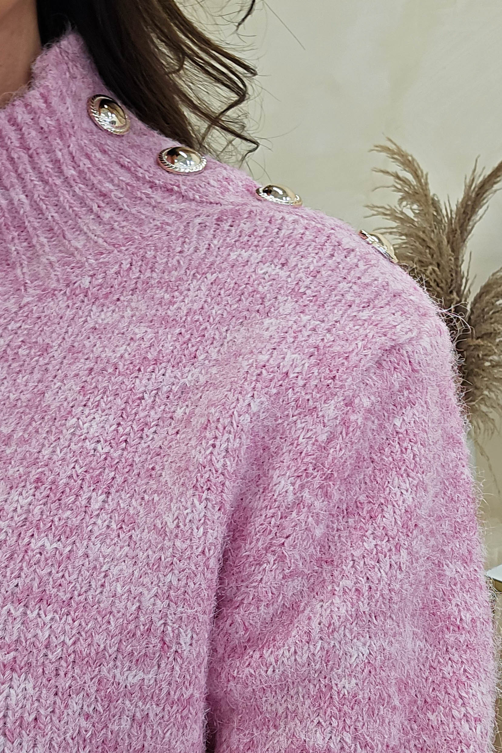 Ayda Cosy Knitted Jumper | Pink - Oh Hello Clothing