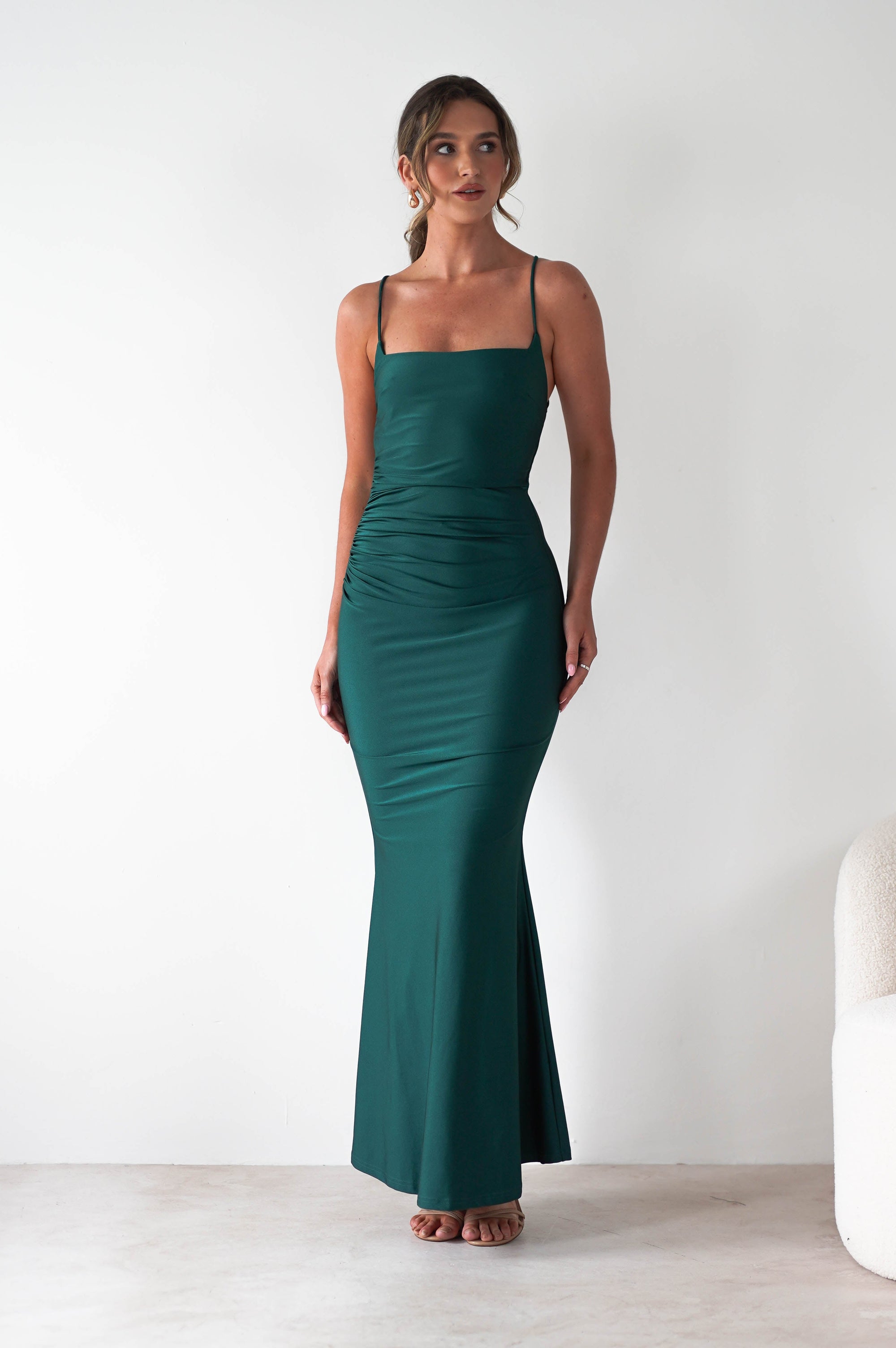 Monette Bodycon Maxi Gown | Emerald Green | Oh Hello Clothing | XS (6)