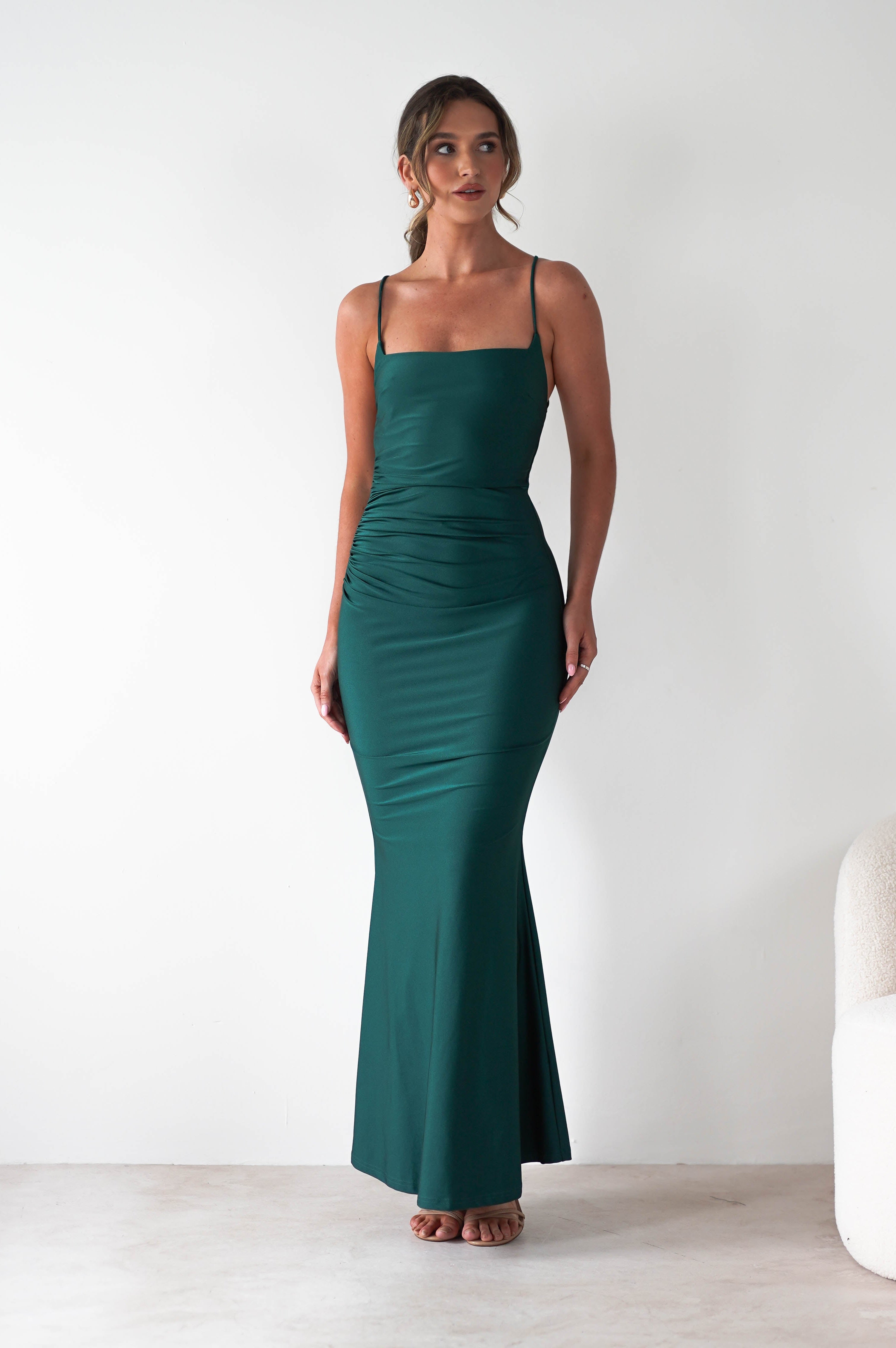 Monette Bodycon Maxi Gown | Emerald Green | Oh Hello Clothing | XS (6)