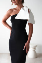 Freyja Bodycon Midi Dress | Black | Oh Hello Clothing | XS (6)
