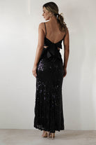 Izara Sequin Maxi Dress | Black | Oh Hello Clothing | S (8)