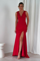 Kleo Bodycon Gown | Red | Oh Hello Clothing | S (8)