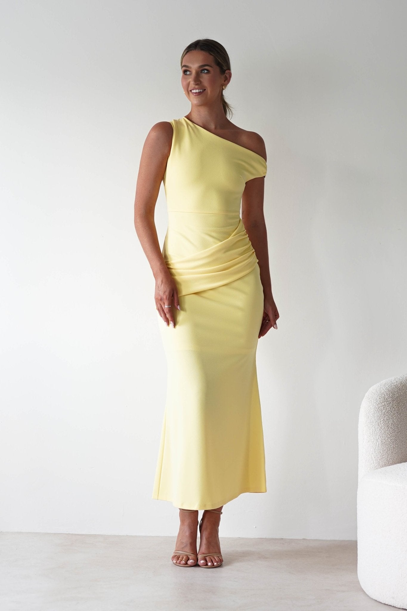 Libra Bodycon Maxi Dress | Yellow | Oh Hello Clothing | XS (6)