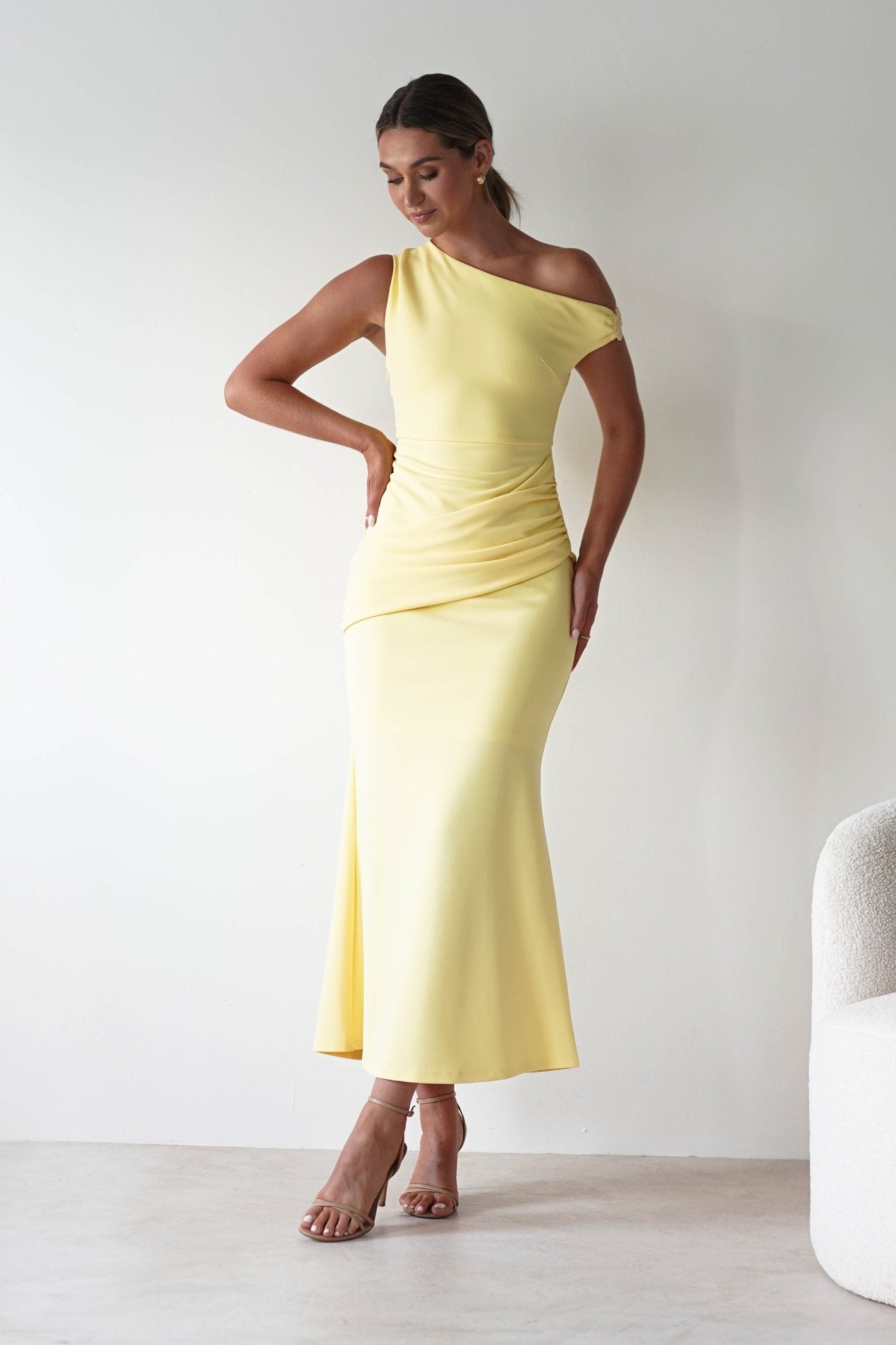 Libra Bodycon Maxi Dress | Yellow | Oh Hello Clothing | XS (6)