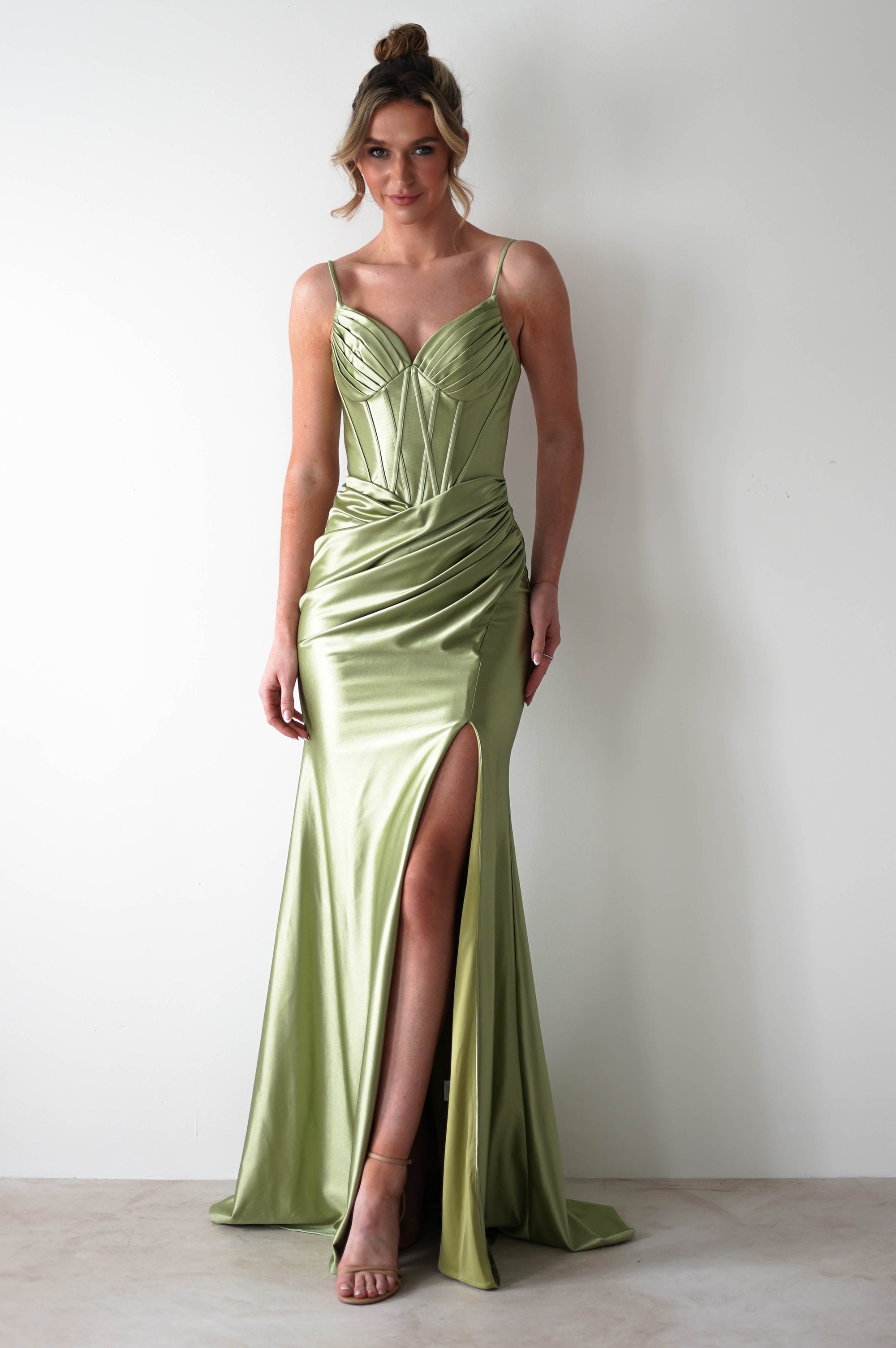 Meaghan Bodycon Gown | Lime Green | Oh Hello Clothing | S (8)