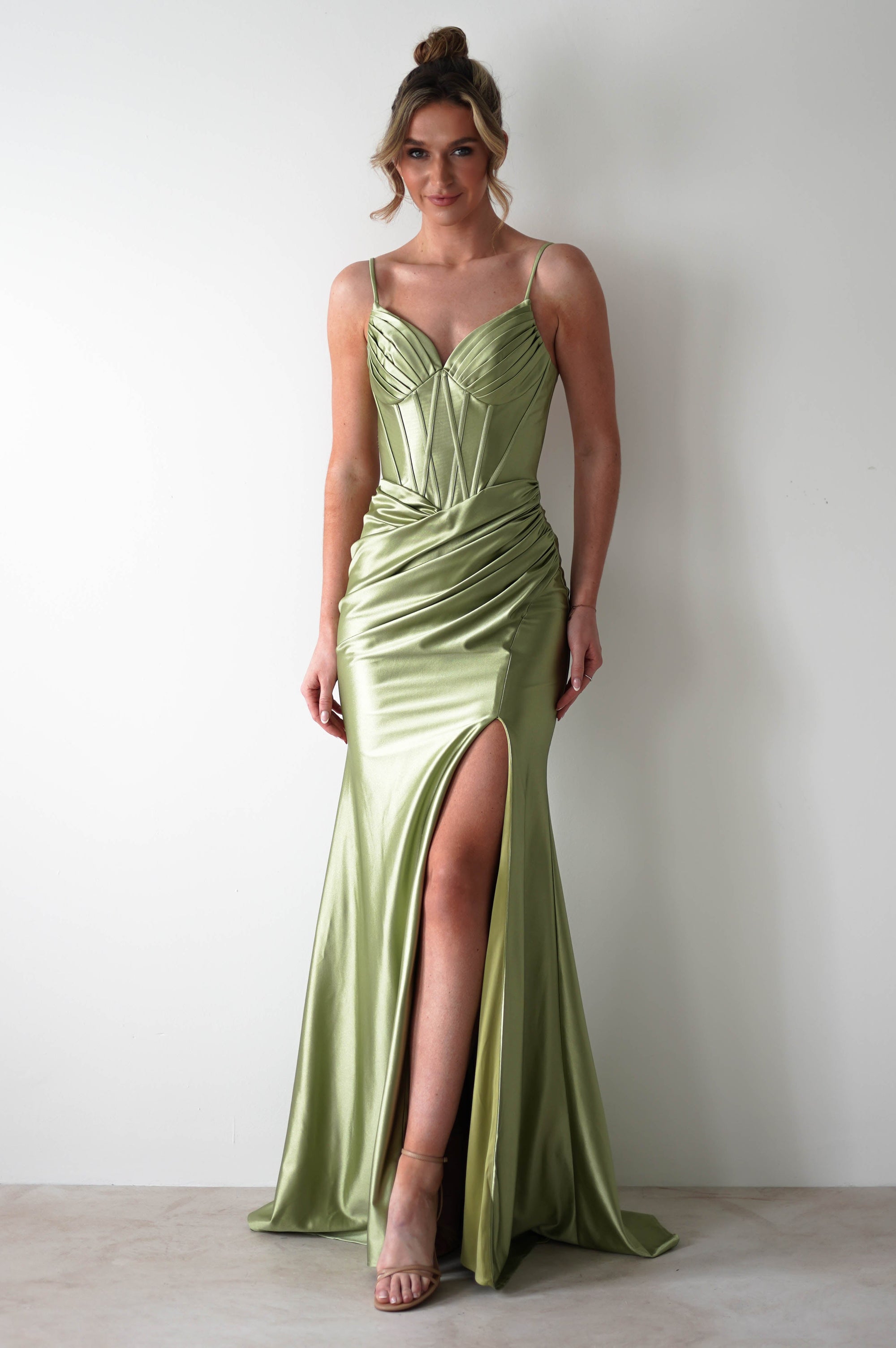 Meaghan Bodycon Gown | Lime Green | Oh Hello Clothing | S (8)