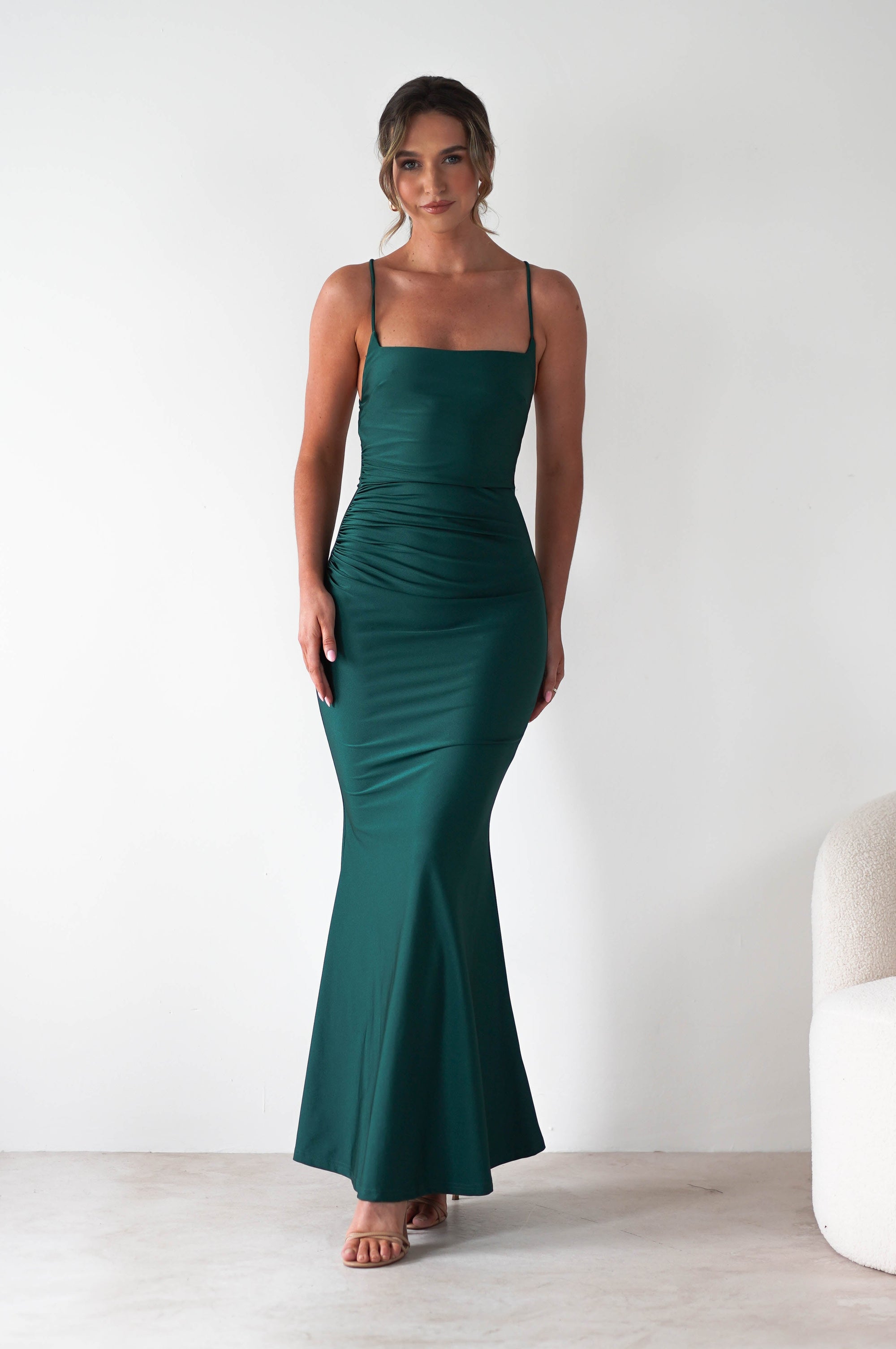 Monette Bodycon Maxi Gown | Emerald Green | Oh Hello Clothing | XS (6)