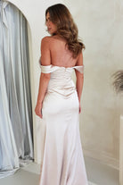Monica Off The Shoulder Gown | Champagne | Oh Hello Clothing | XS (6)