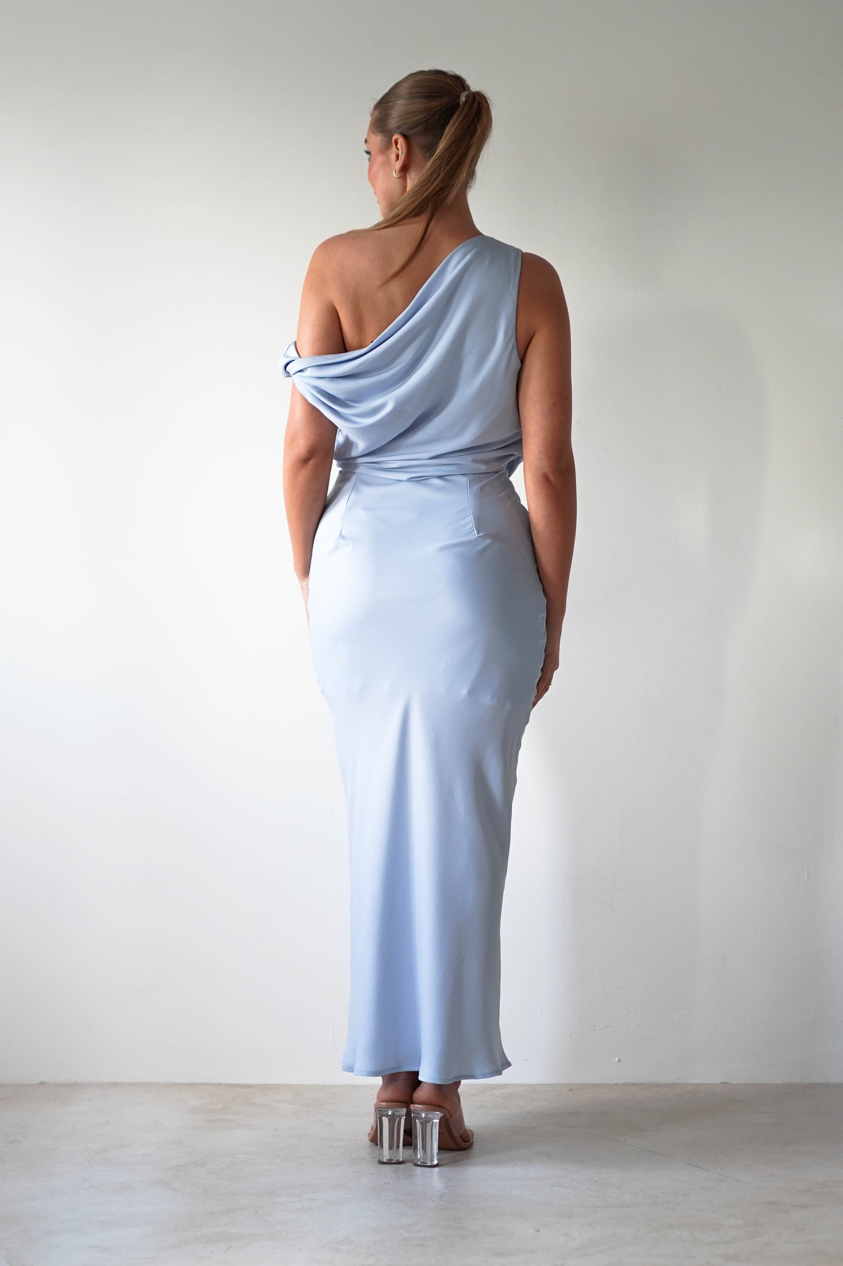 Odelle Soft Off The Shoulder Maxi | Blue - Oh Hello Clothing