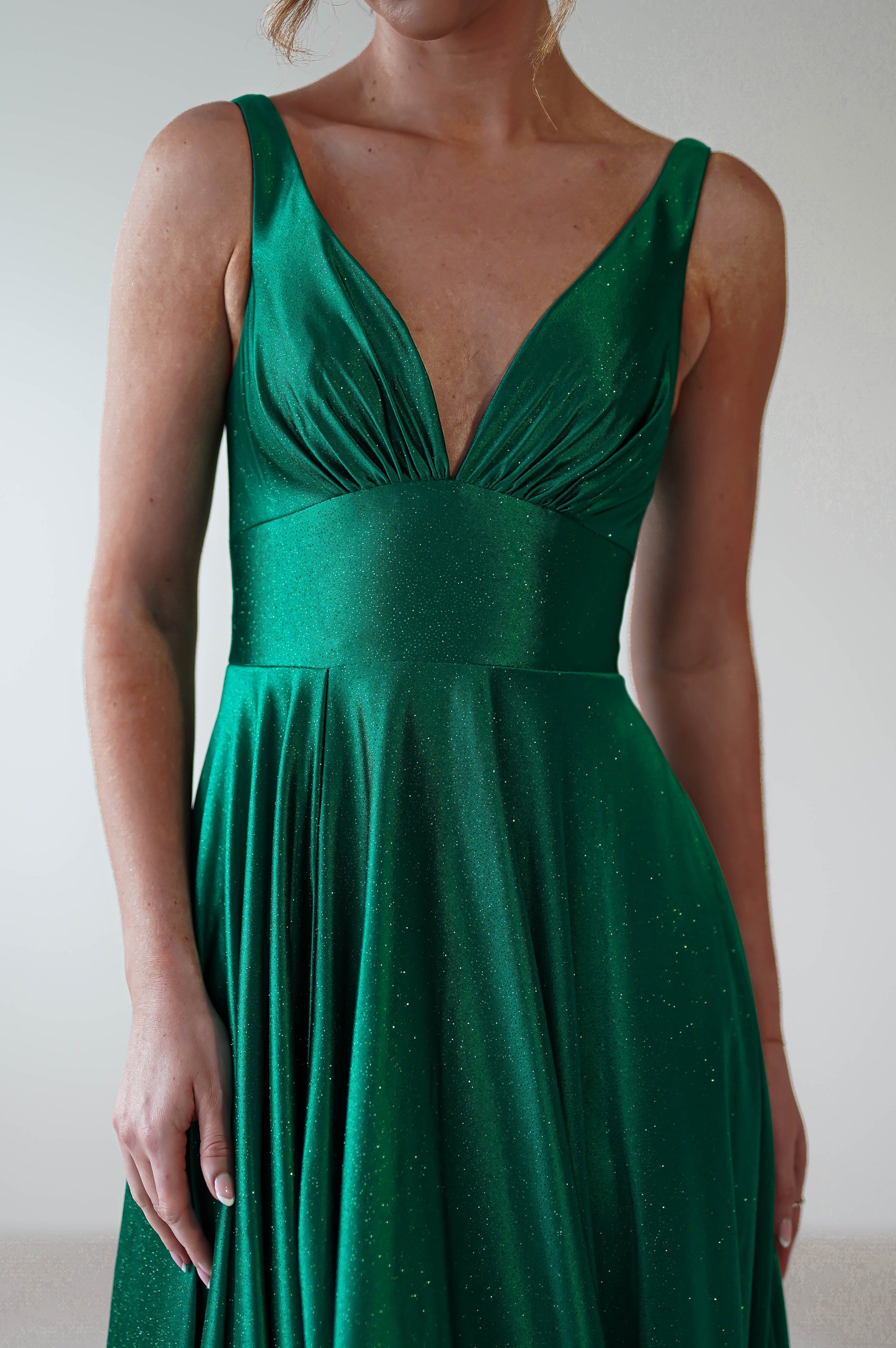 Penelope Glitter Princess Gown | Green | Oh Hello Clothing | S (8)