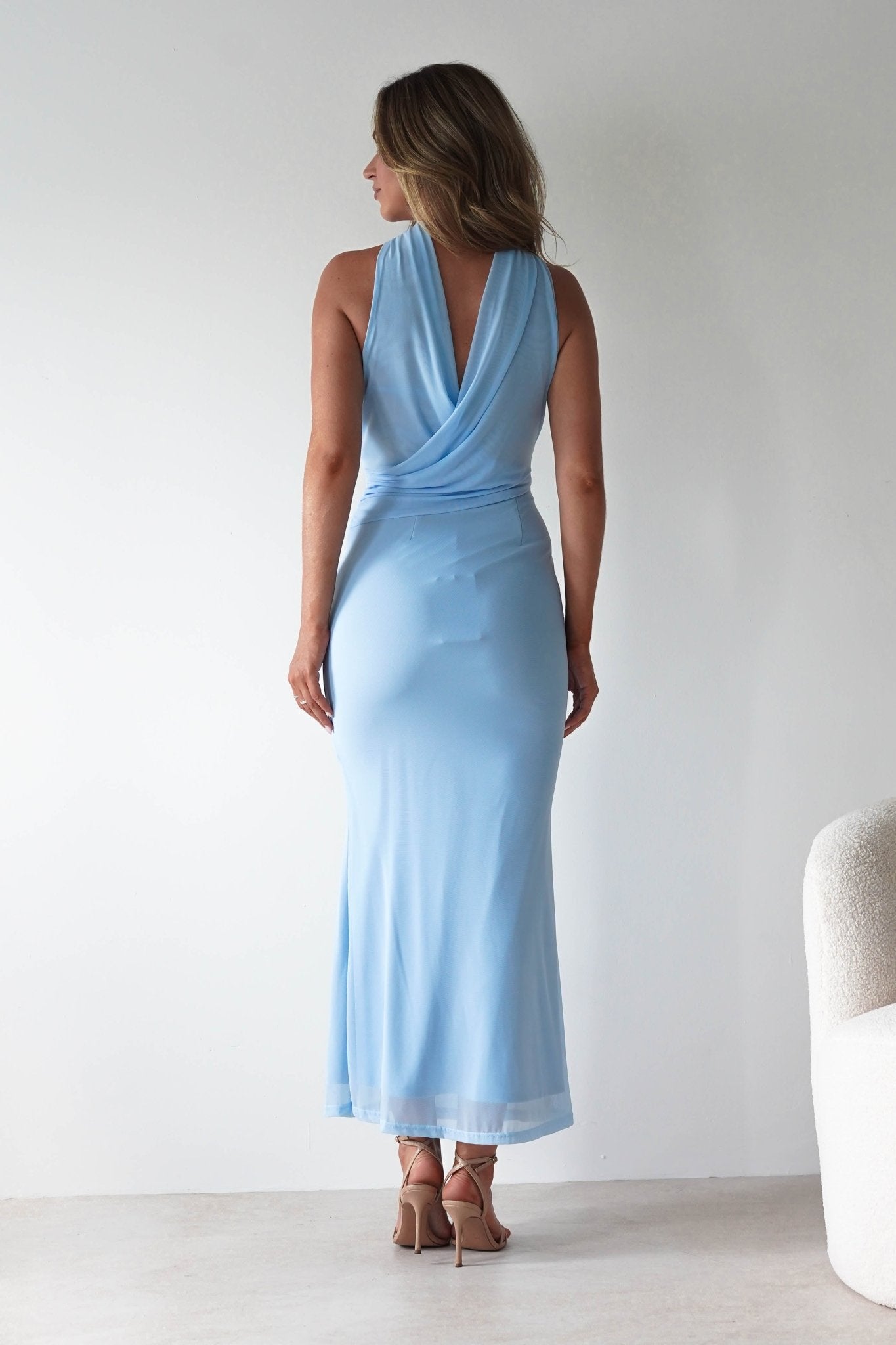Ravello Strapless Maxi Dress | Blue | Oh Hello Clothing | XS (6)