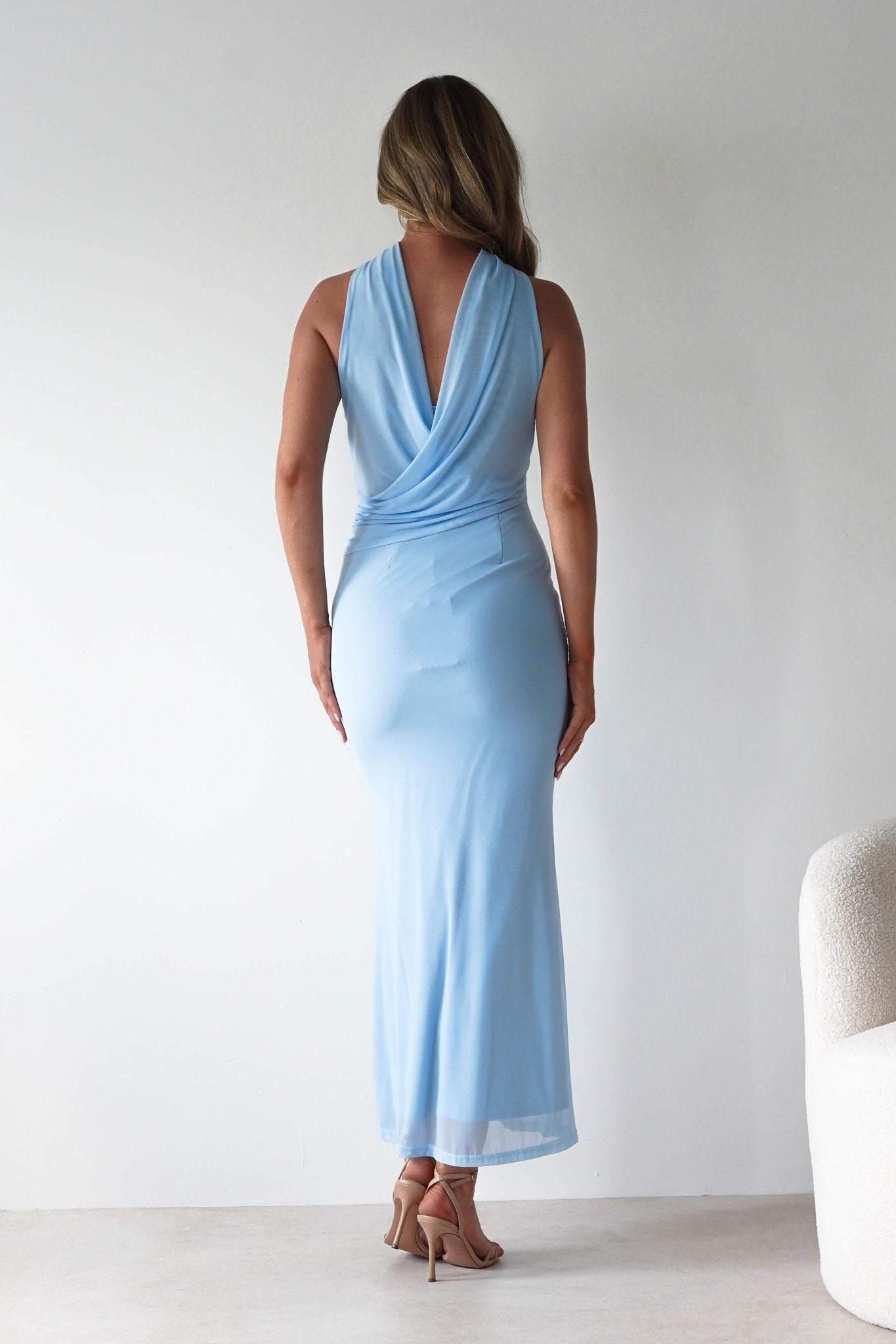 Ravello Strapless Maxi Dress | Blue | Oh Hello Clothing | XS (6)