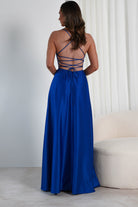 Shantal Satin Gown | Royal Blue | Oh Hello Clothing | XS (6)