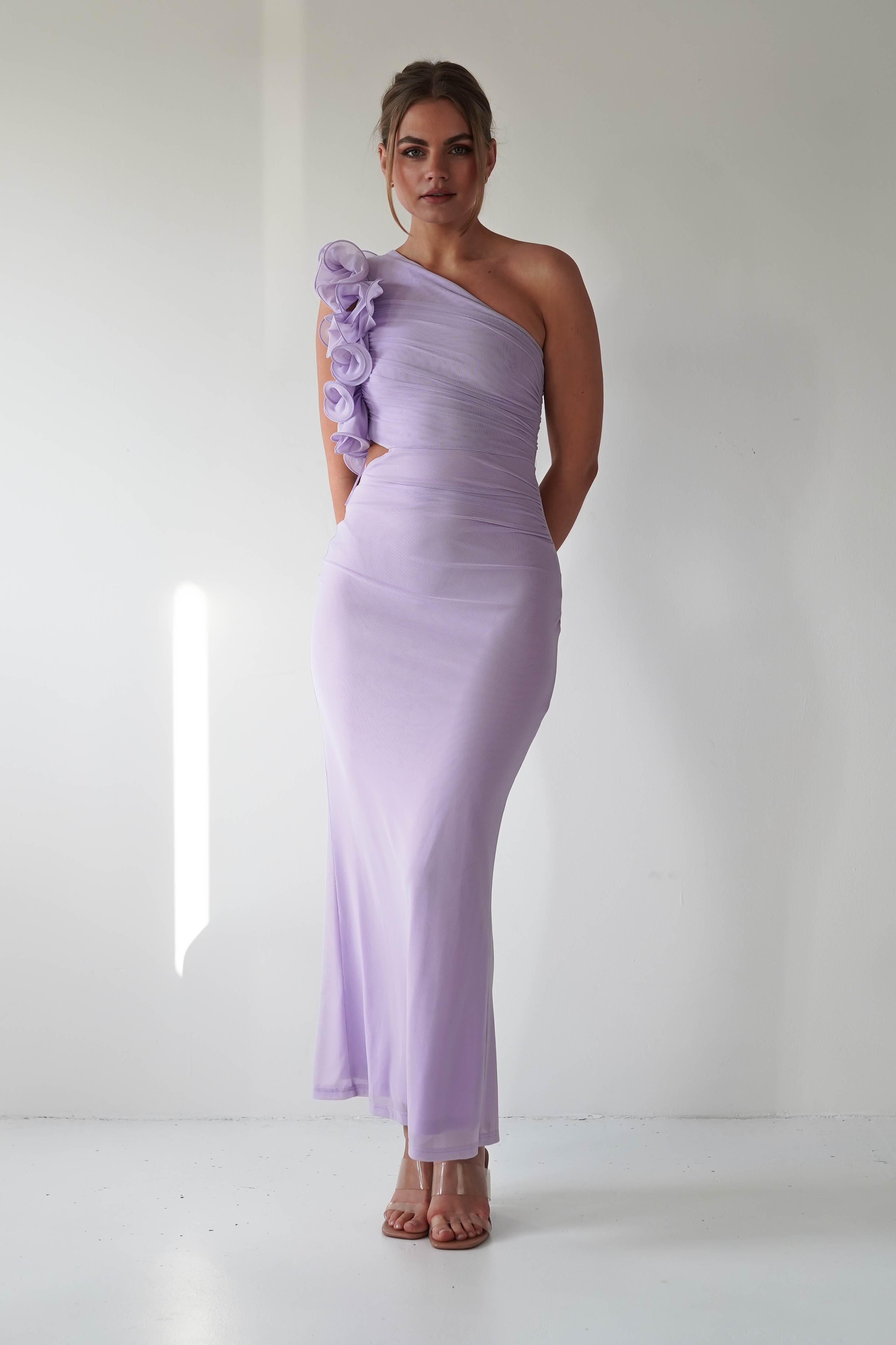 Sydney Bodycon Maxi Dress | Lilac | Oh Hello Clothing | XS (6)