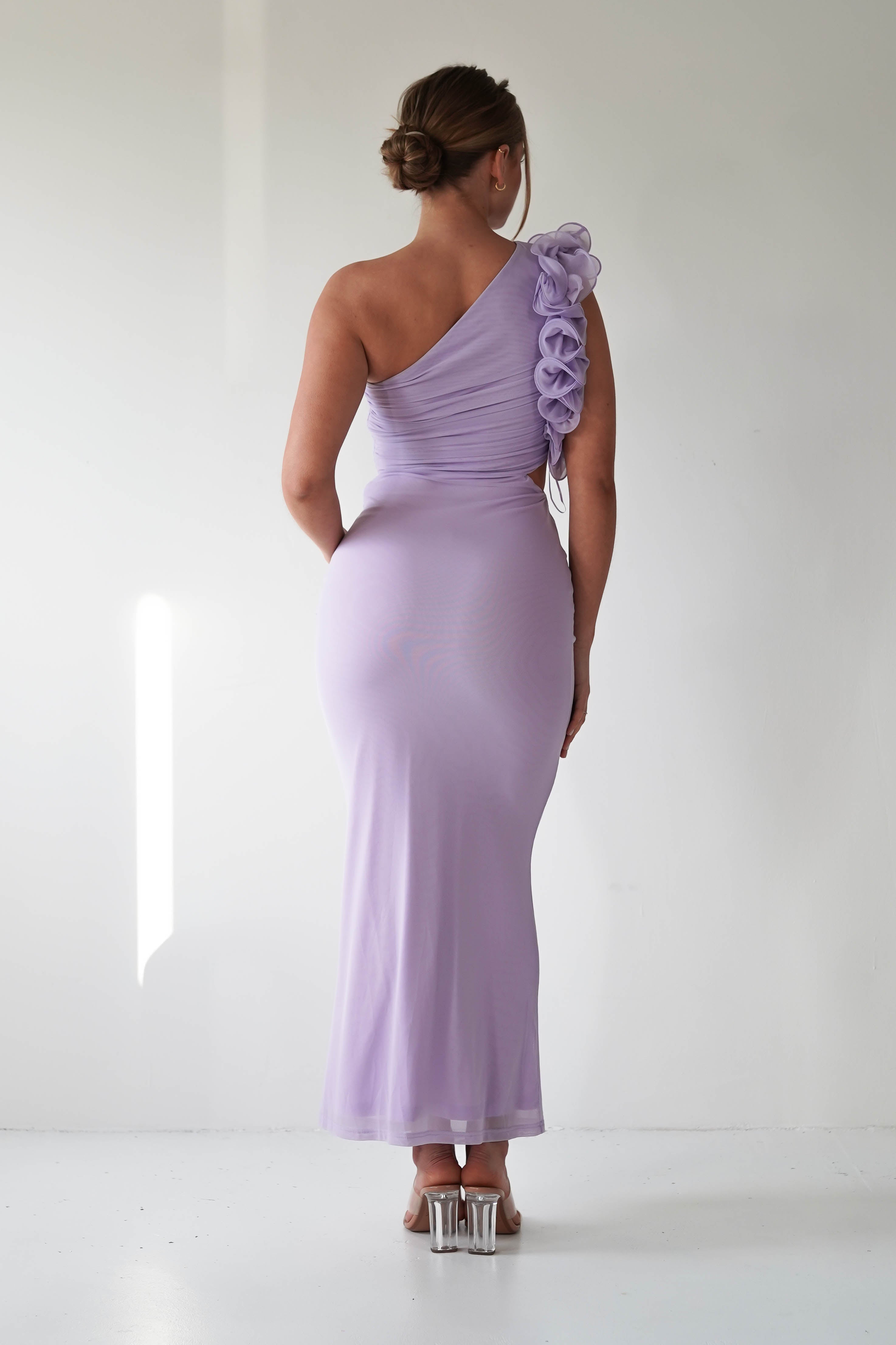 Sydney Bodycon Maxi Dress | Lilac | Oh Hello Clothing | XS (6)
