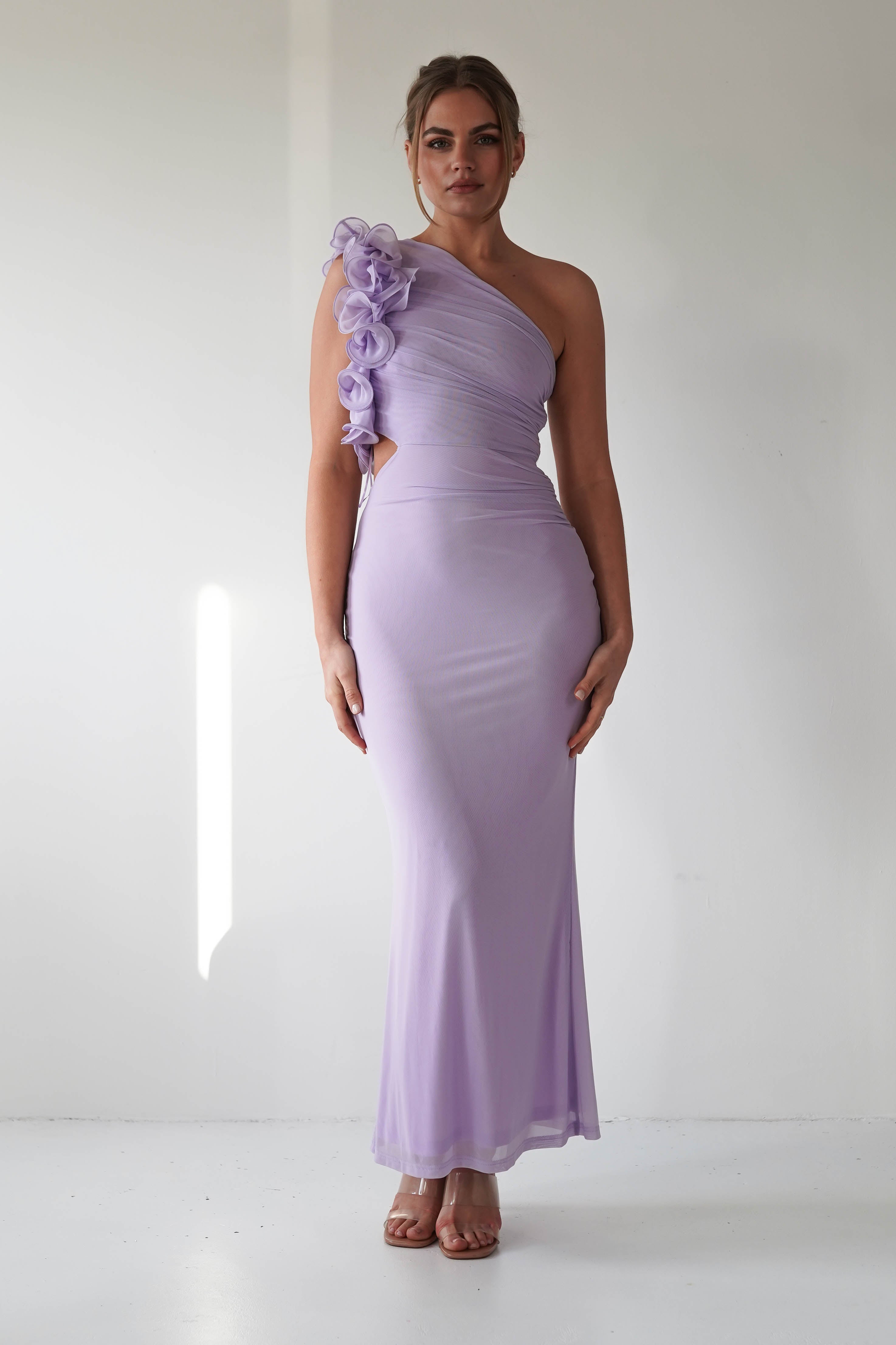 Sydney Bodycon Maxi Dress | Lilac | Oh Hello Clothing | XS (6)
