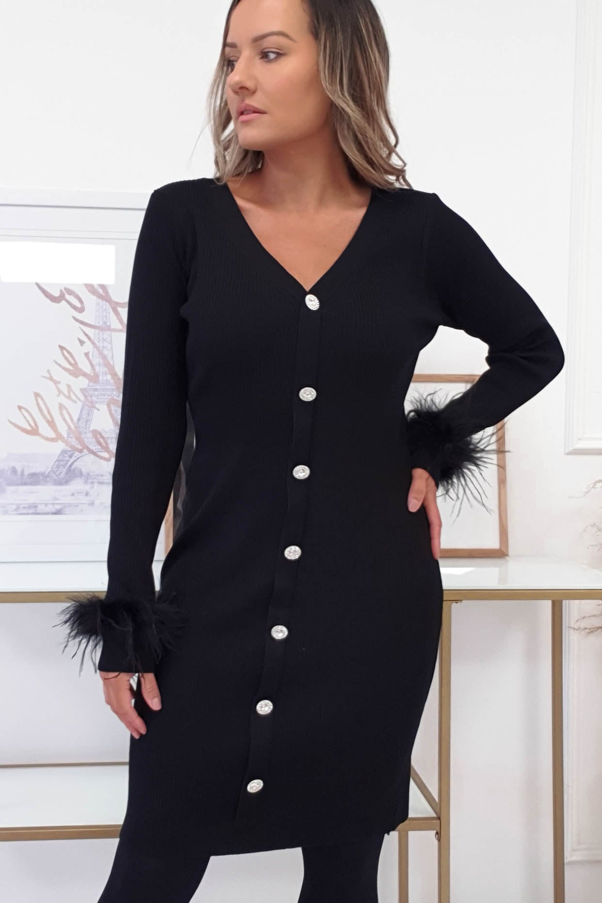 Lilliana Jumper Dress | Black | Oh Hello Clothing | ONE SIZE | 6 - 12