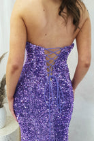 Katri Sequin Strapless Gown | Lavendar | Oh Hello Clothing | XS (6)