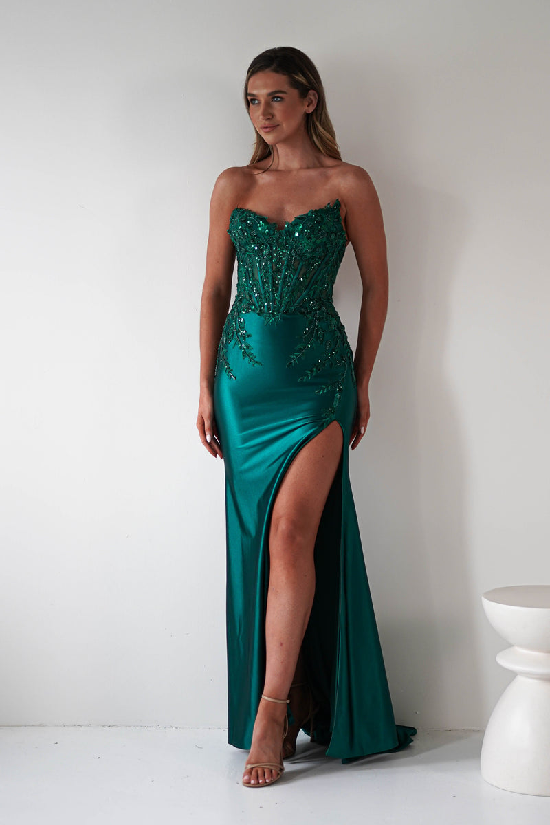 Emerald Green Prom Dress