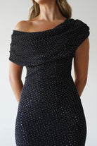 Vera & Lucy Dresses 1*DONE-15778-BLACK DRESS WITH DIAMONDS- VERY&LUCY