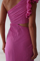 Logen Ruffle Sleeve Midaxi | Pink - Oh Hello Clothing