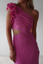 Logen Ruffle Sleeve Midaxi | Pink - Oh Hello Clothing