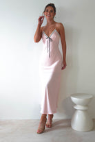Lottie Soft Satin Slip Maxi  | Rose Pink - Oh Hello Clothing
