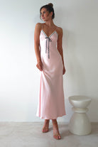 Lottie Soft Satin Slip Maxi  | Rose Pink - Oh Hello Clothing