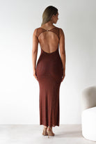 F&P Dresses 1*DONE -605577- CAFE BACKLESS DRESS WITH CRYSTALS (Copy)