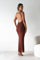 F&P Dresses 1*DONE -605577- CAFE BACKLESS DRESS WITH CRYSTALS (Copy)