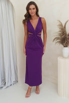MADRID DRESSMAKING On Sale Perry Bodycon Maxi Dress | Purple