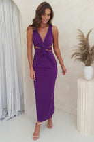 MADRID DRESSMAKING On Sale Perry Bodycon Maxi Dress | Purple