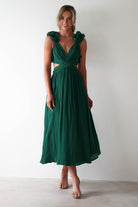 Phoebe Midaxi  | Forest Green - Oh Hello Clothing